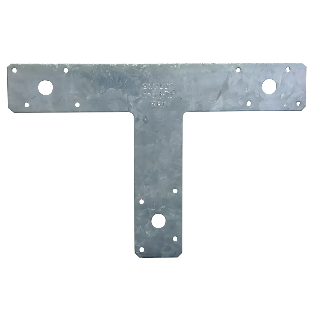 12 in. x 8 in. 14-Gauge Galvanized T Strap (Pack of 10)