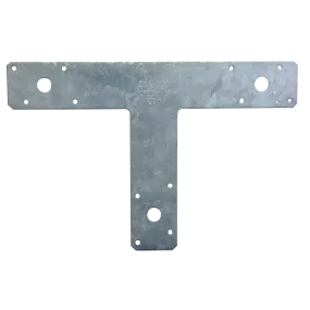 12 in. x 8 in. 14-Gauge Galvanized T Strap (Pack of 10)