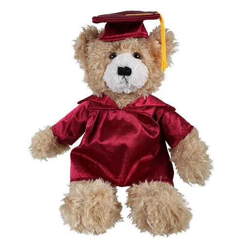 12" Graduation Brandon Teddy Bear Plush 2024 beige