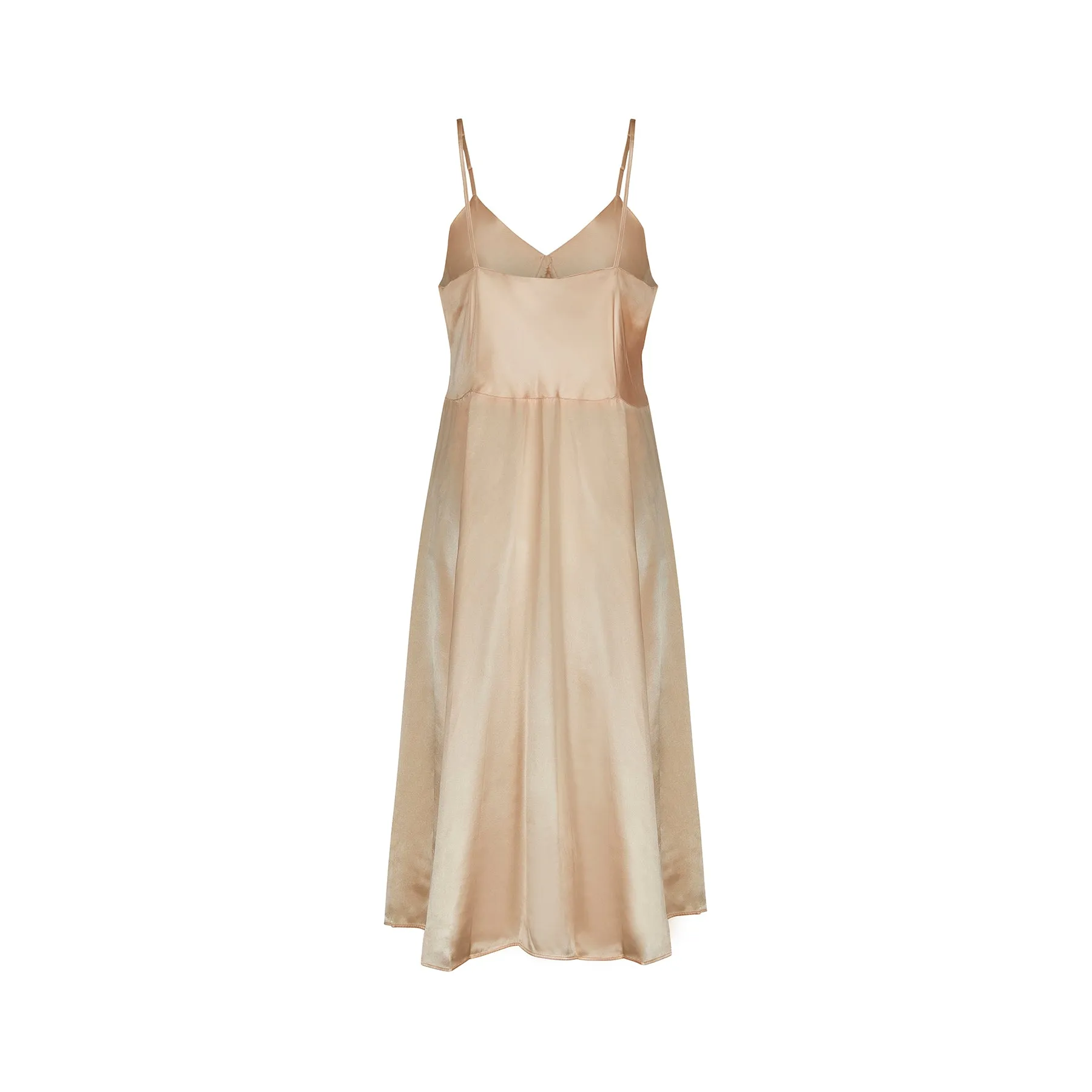1950s Blush Pink Satin Slip Dress