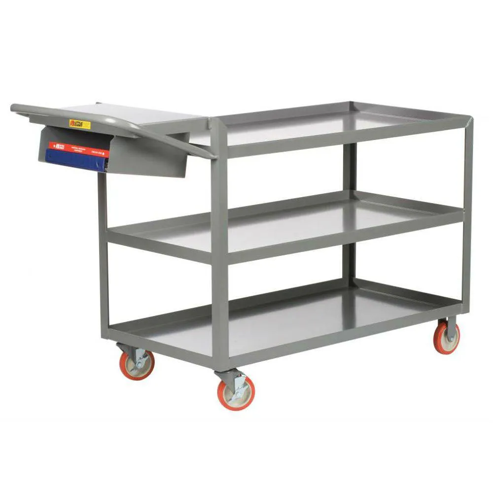 3-Shelf Order Picking Truck (w/ Lips and Storage Pocket)