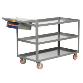 3-Shelf Order Picking Truck (w/ Lips and Storage Pocket)