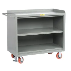 48" Wide Mobile Bench Cabinet w/ 3 Shelves (Solid Steel Top)