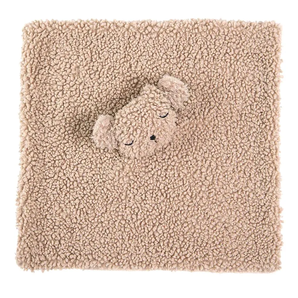 7 AM Lovey Blanket - Oatmeal Teddy Bear