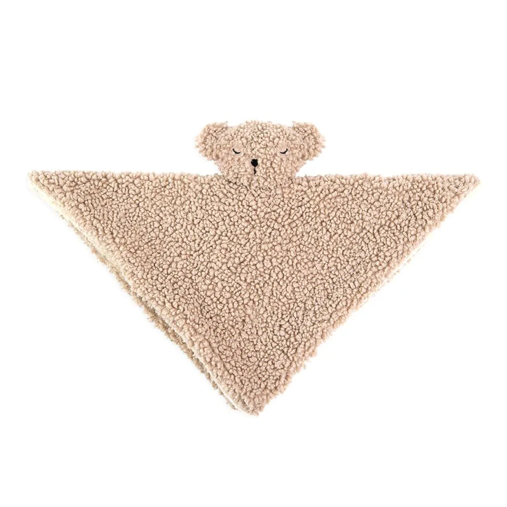 7 AM Lovey Blanket - Oatmeal Teddy Bear
