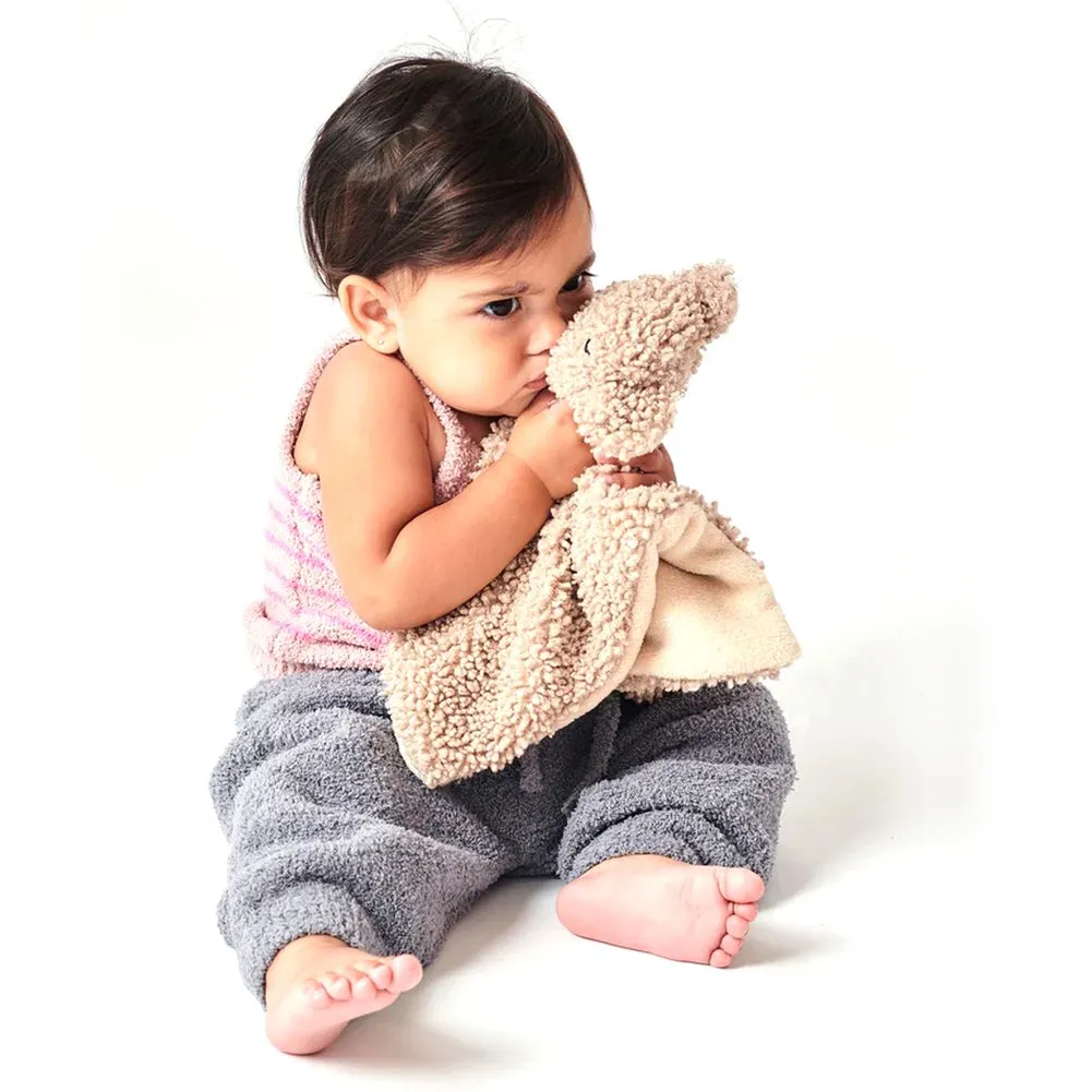 7 AM Lovey Blanket - Oatmeal Teddy Bear