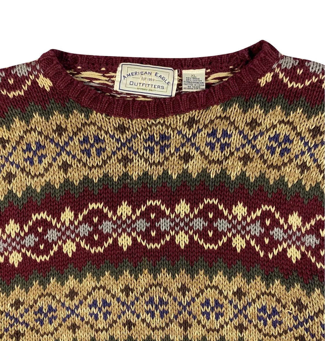 90s American eagle cotton sweater XL