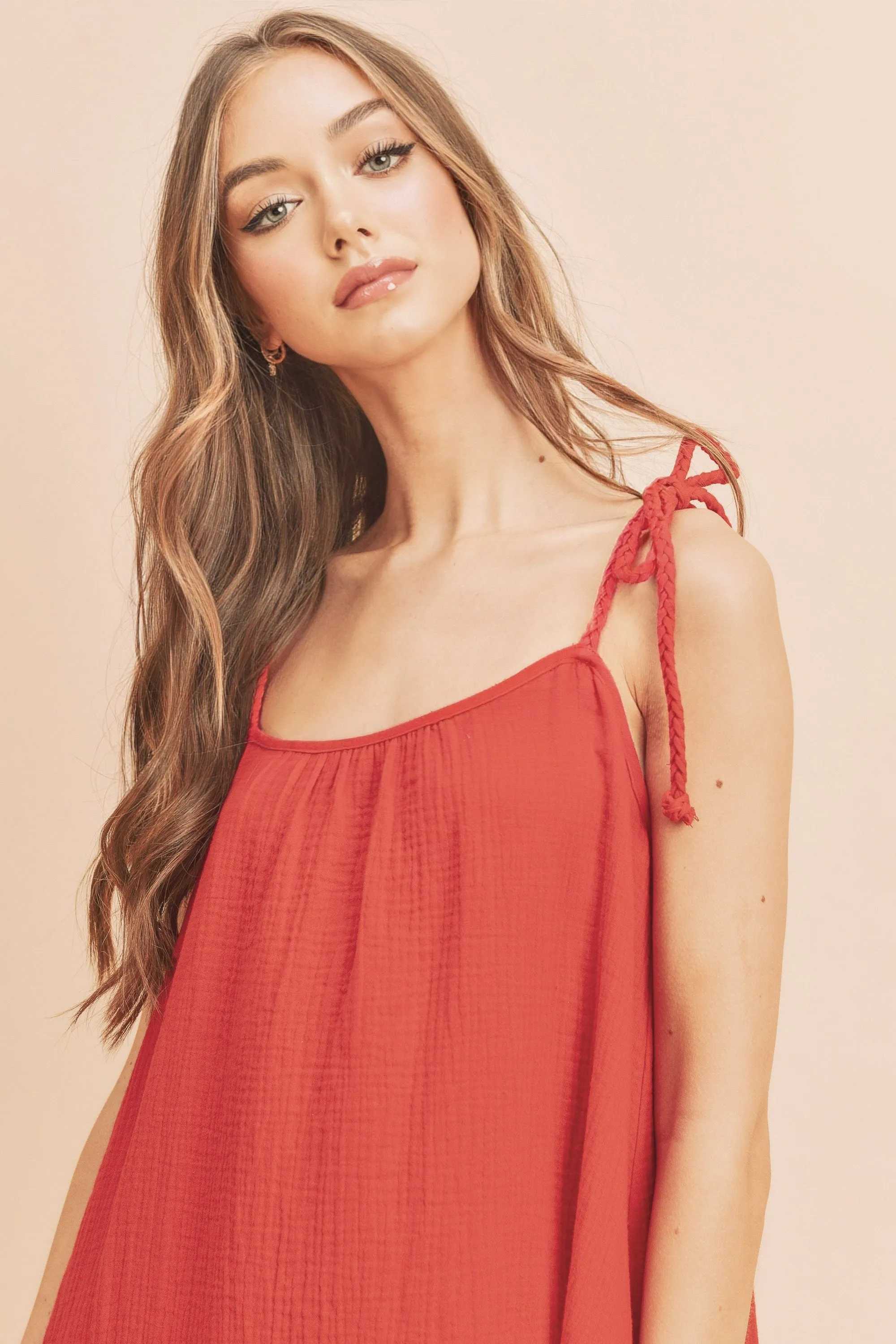 Aemi Co Midi Cami Dress with Pockets