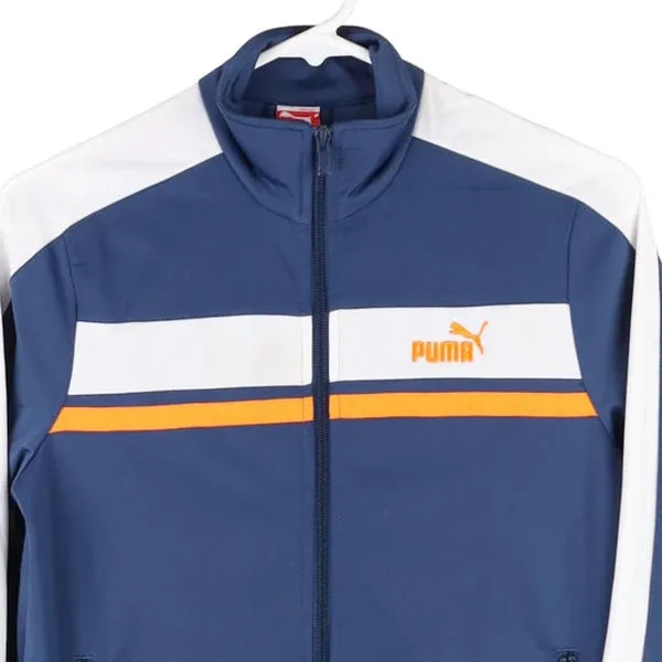 Age 12 Puma Track Jacket - Large Blue Polyester