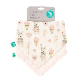 All4Ella - Bandana Bibs 2pk Reversible Ice Creams & Teddy