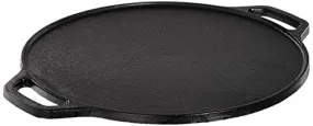 Amazon Brand - Solimo Pre-Seasoned Cast Iron Dosa Tawa, 12 Inches (30 cm), Black, 100% Toxin-free, Naturally Non-stick, Long Lasting, Gas & Induction Stove-friendly