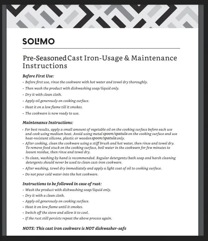 Amazon Brand - Solimo Pre-Seasoned Cast Iron Dosa Tawa, 12 Inches (30 cm), Black, 100% Toxin-free, Naturally Non-stick, Long Lasting, Gas & Induction Stove-friendly