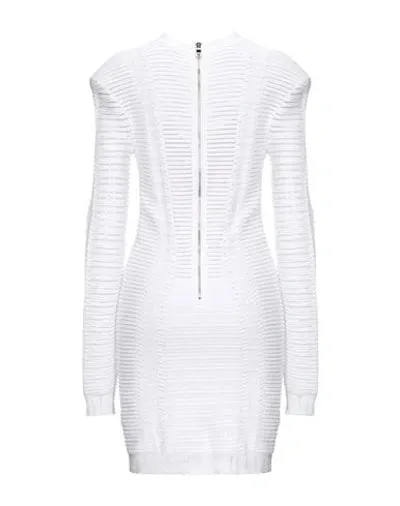 BALMAIN PARIS SHEER KNIT MINI DRESS