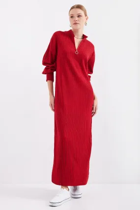 BGD Women Knit Dress - Red - Avondale