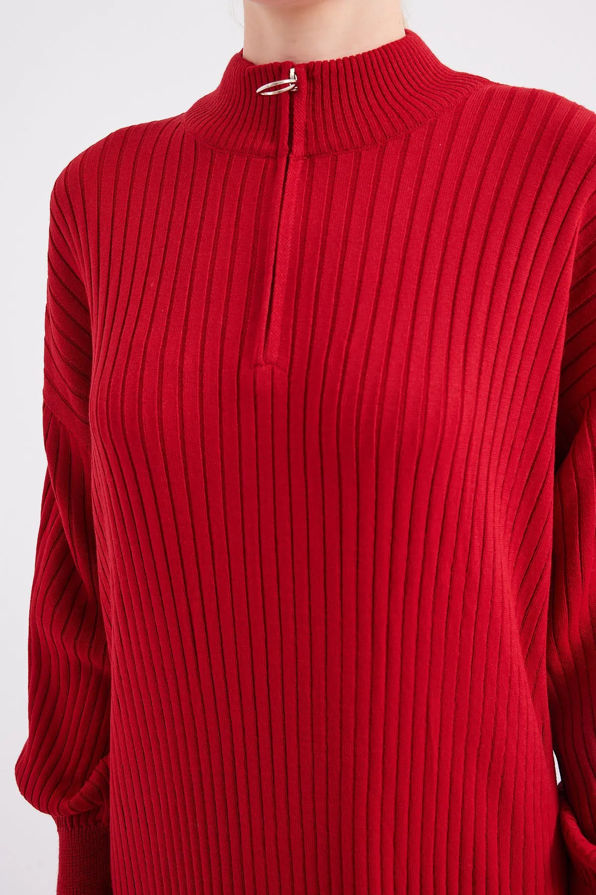 BGD Women Knit Dress - Red - Avondale