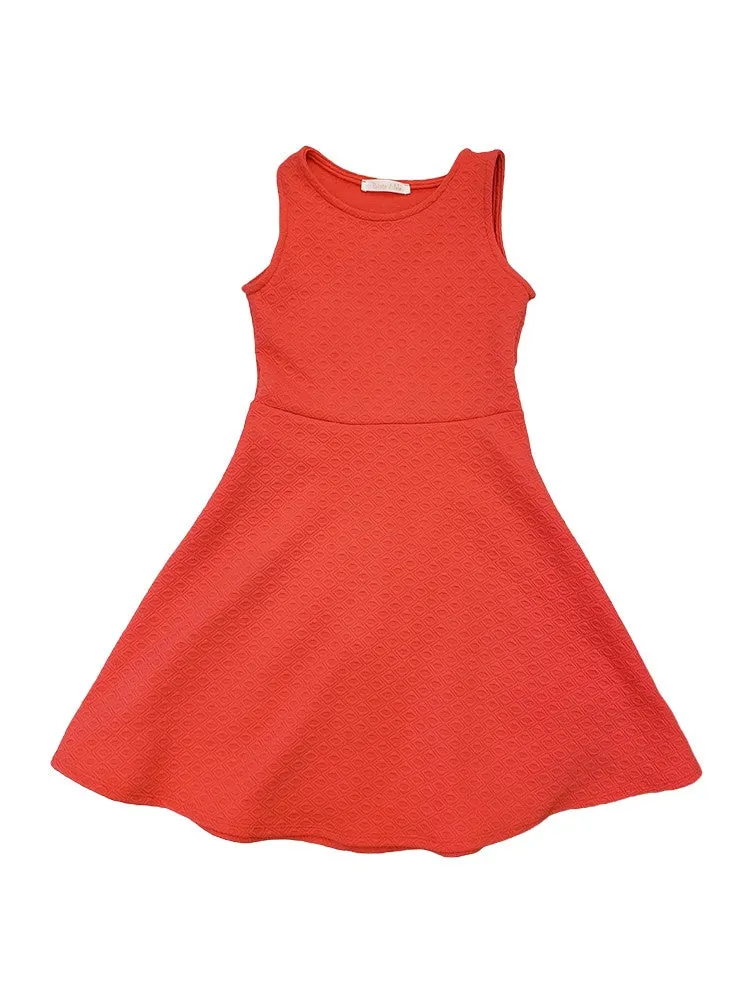 Big Girls Jacquard Knit Junior Bridesmaid Tween Dress 8-16