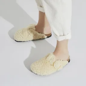 Birkenstock Boston Big Buckle Shearling N | Teddy Eggshell