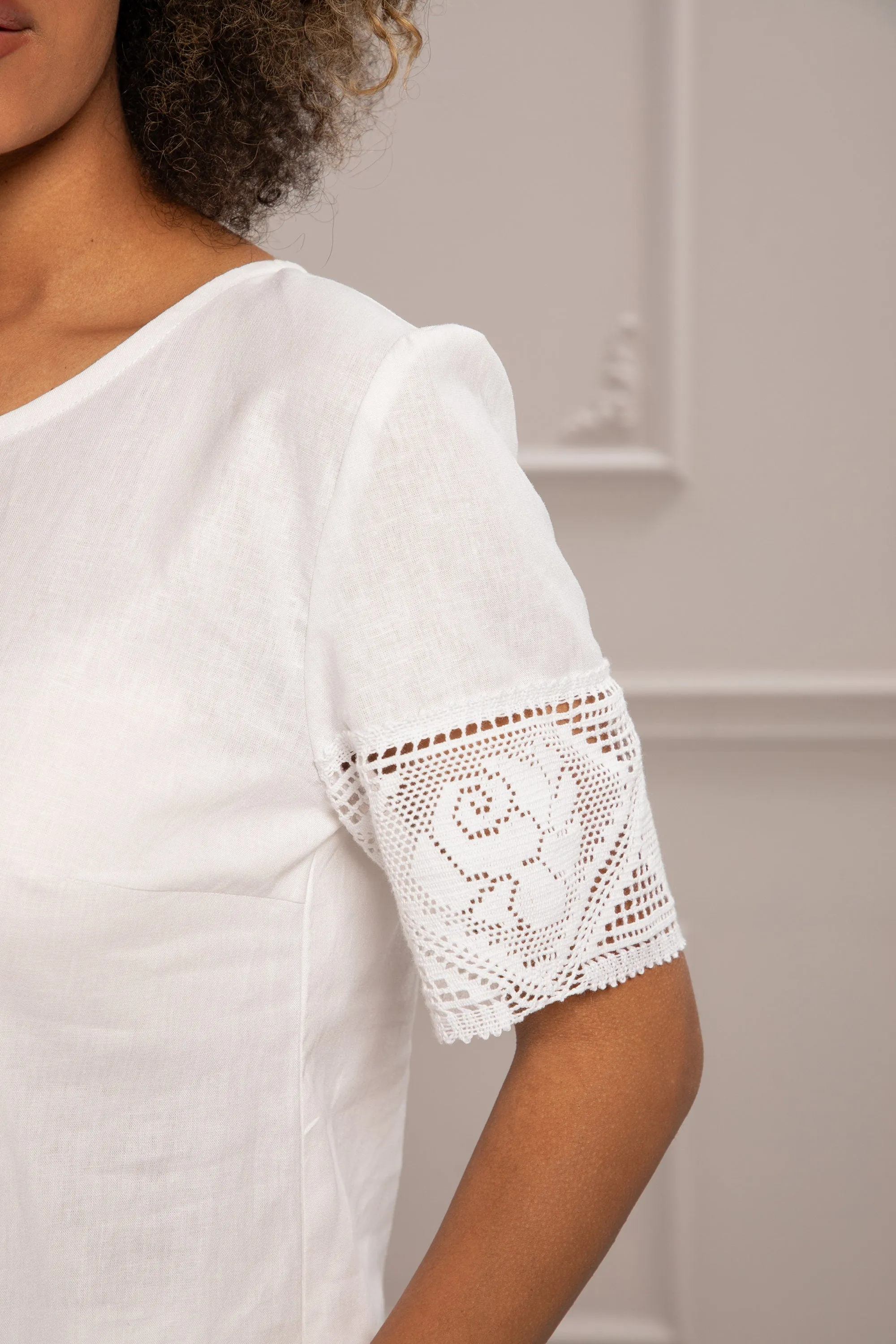 BOHEMIAN LINEN TOP