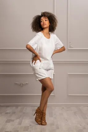 BOHEMIAN LINEN TOP