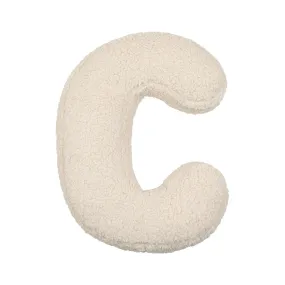 Boucle Letter Cushion C | Teddy Letter Cushion
