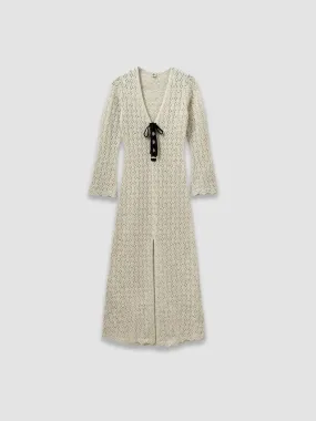 Canada Crochet Dress - Oatmeal
