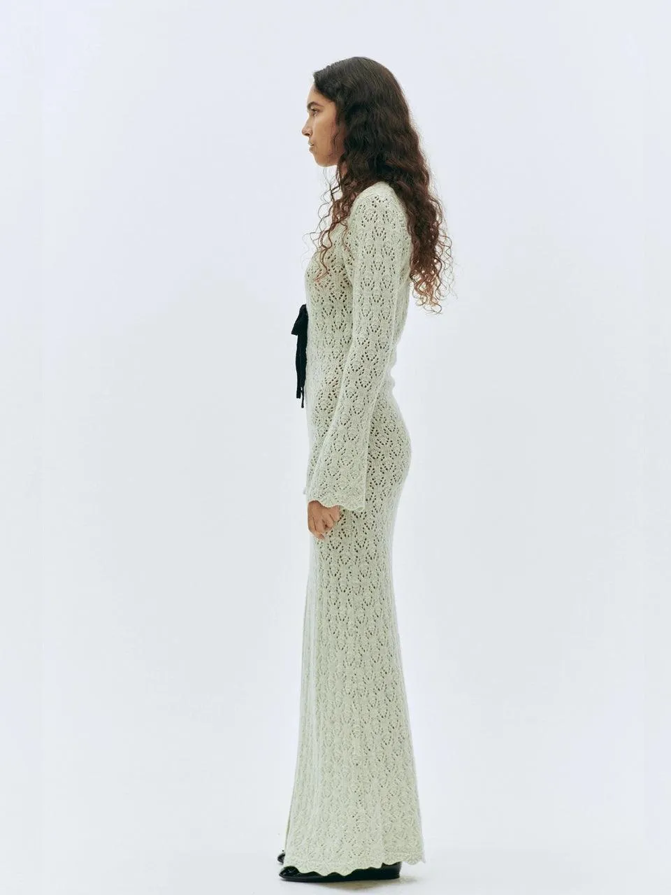 Canada Crochet Dress - Oatmeal