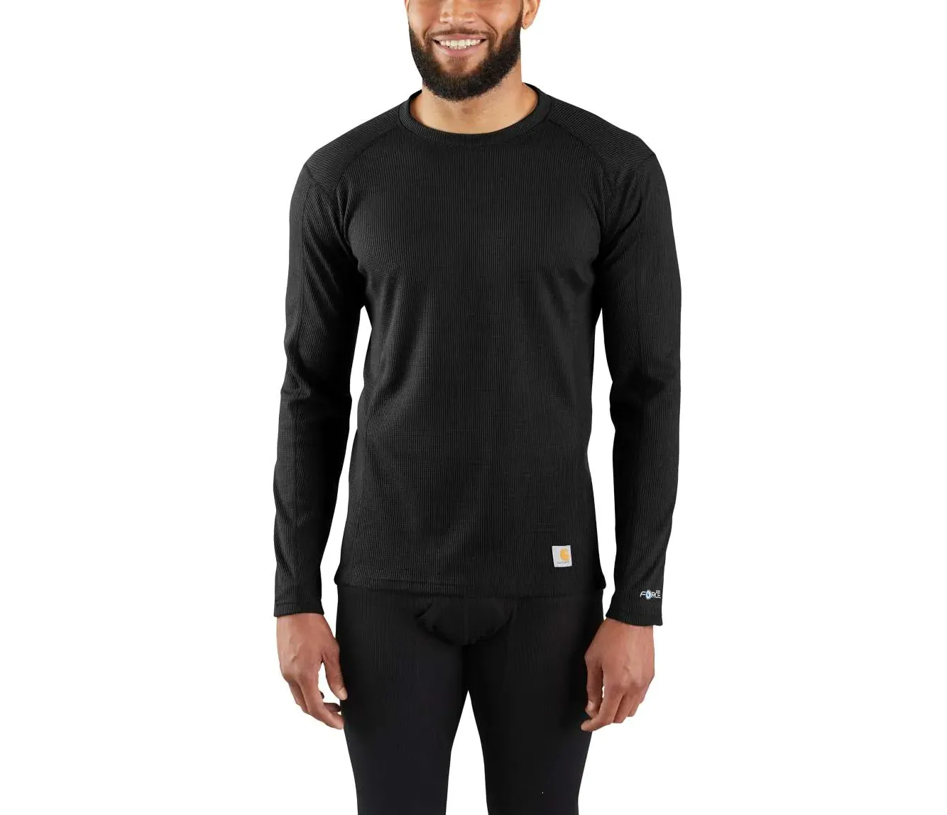 CARHARTT BASE FORCE MIDWEIGHT CLASSIC CREW BLACK MBL113
