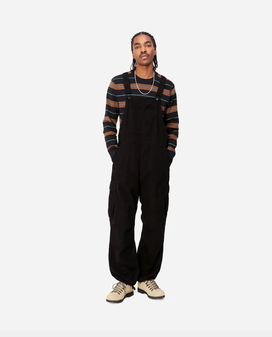Carhartt WIP - Cargo Bib Overall - Black Rinsed