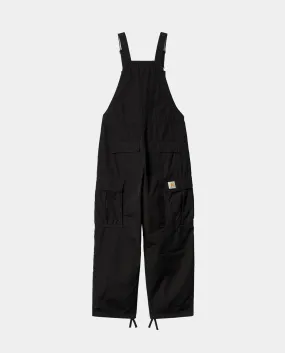 Carhartt WIP - Cargo Bib Overall - Black Rinsed