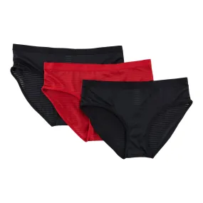 Carisma Women's Stripes Hipster Underwear, 3-Pack