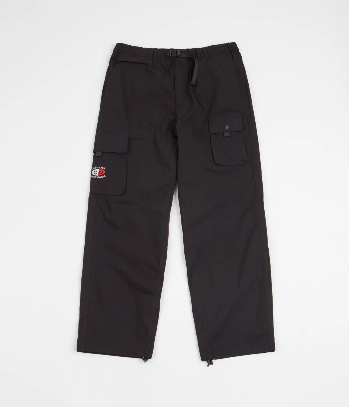Cash Only Breaker Cargo Pants - Black / White / Red