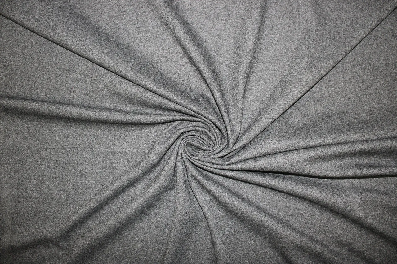 Cashmere-Blend Double Knit - Heathered Gray
