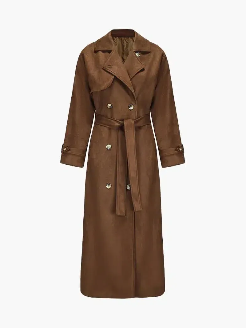 Chiara – Vegan suede – Trench coat