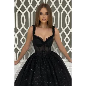 Chic & Modern A-line Off-shoulder Straps Prom Evening Dress