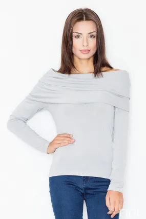 Chic Silky Turtleneck Blouse - Style 60719
