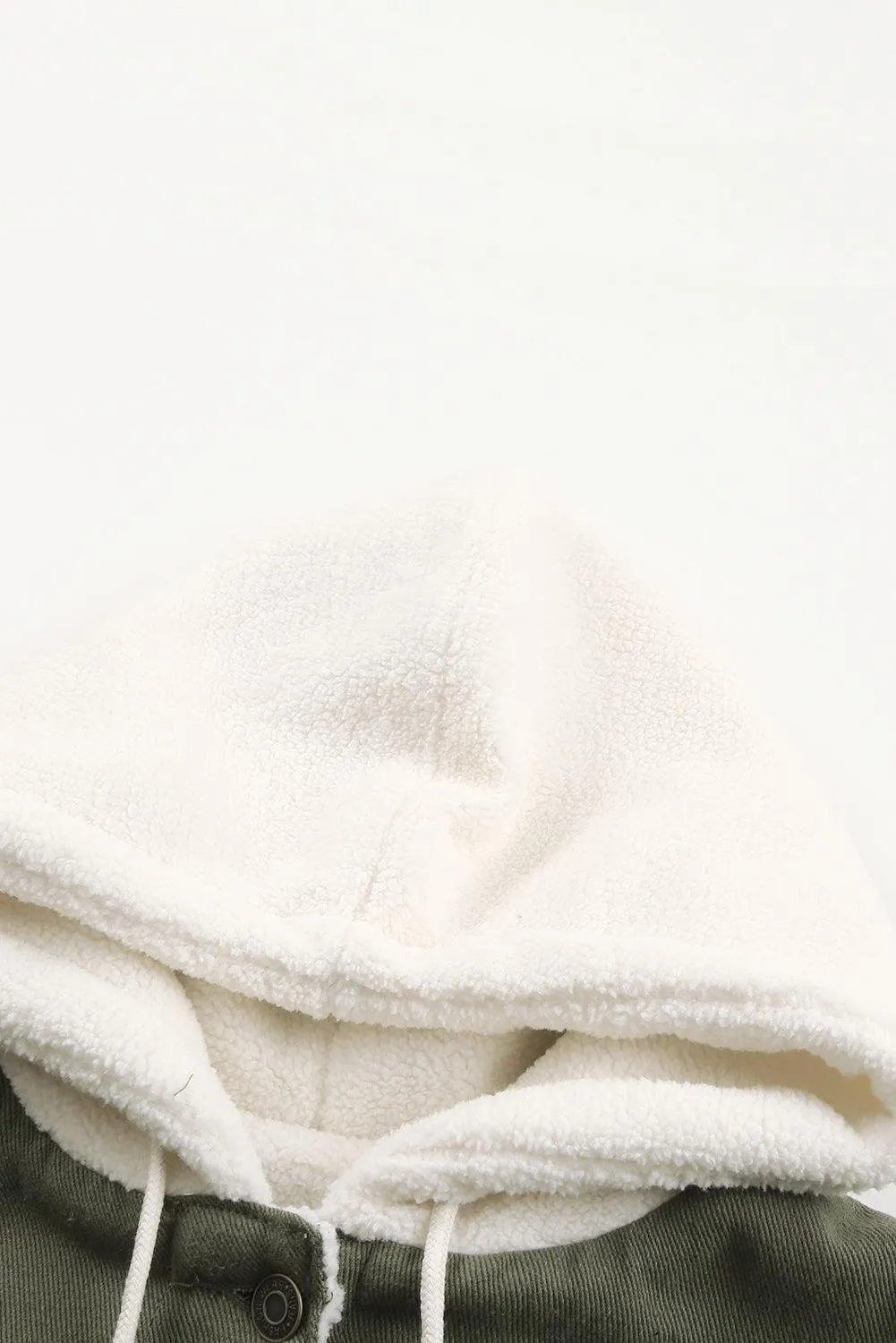 Comfy Chic Sherpa Trim Denim Jacket