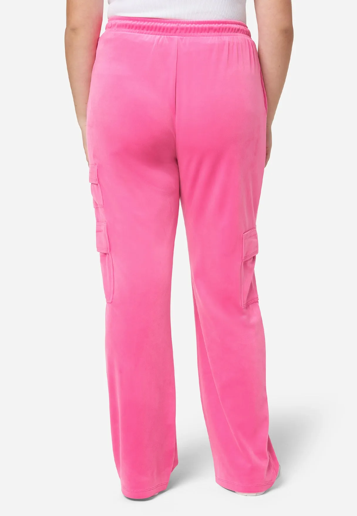 Comfy-Cute Velour Cargo Pant