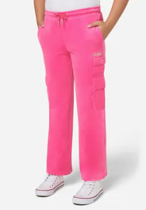 Comfy-Cute Velour Cargo Pant