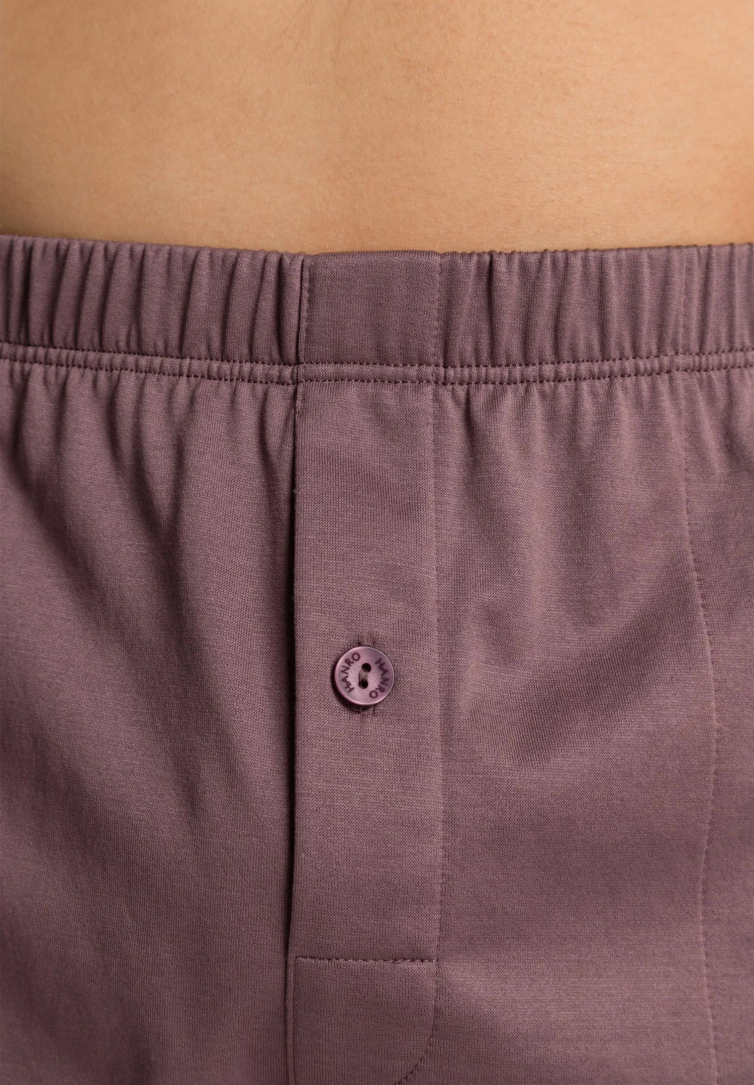 Cotton Sporty Button Fly Cotton Boxer | Smokey Plum 73505-2770