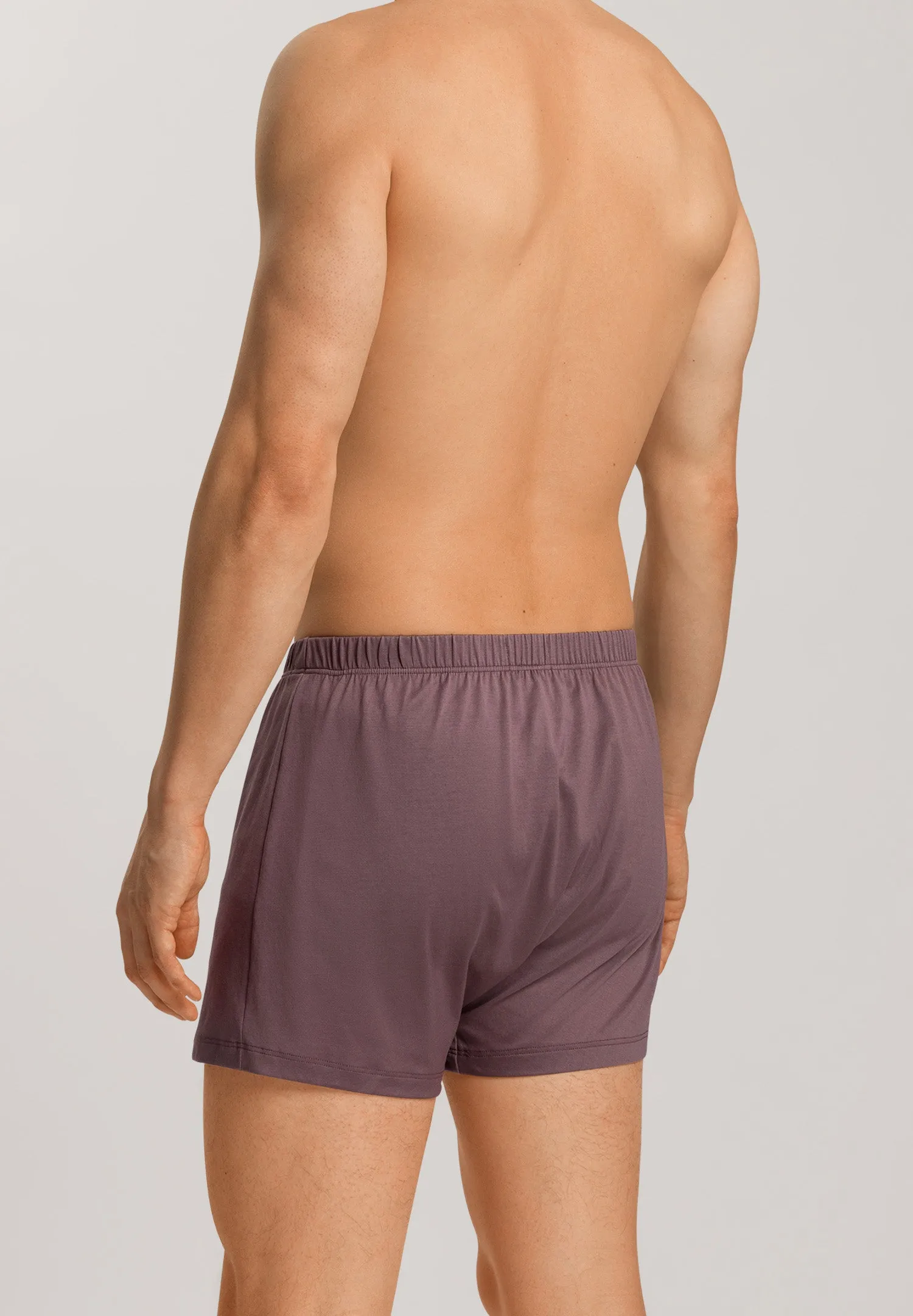 Cotton Sporty Button Fly Cotton Boxer | Smokey Plum 73505-2770