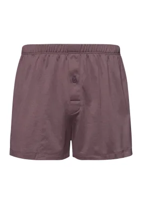 Cotton Sporty Button Fly Cotton Boxer | Smokey Plum 73505-2770