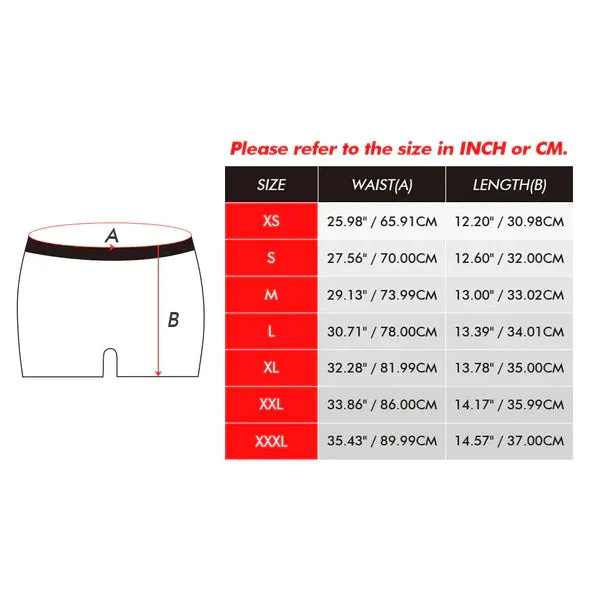 Custom Face Couple Underwear You are the Boss Personalized Underwear Valentine's Day Gift