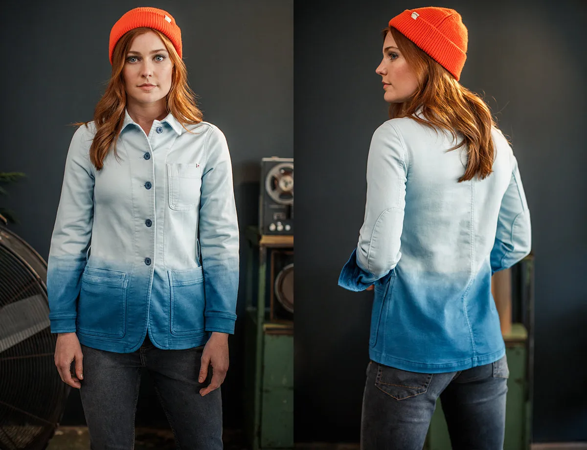 Damsons Chore Jacket Blue Ombré