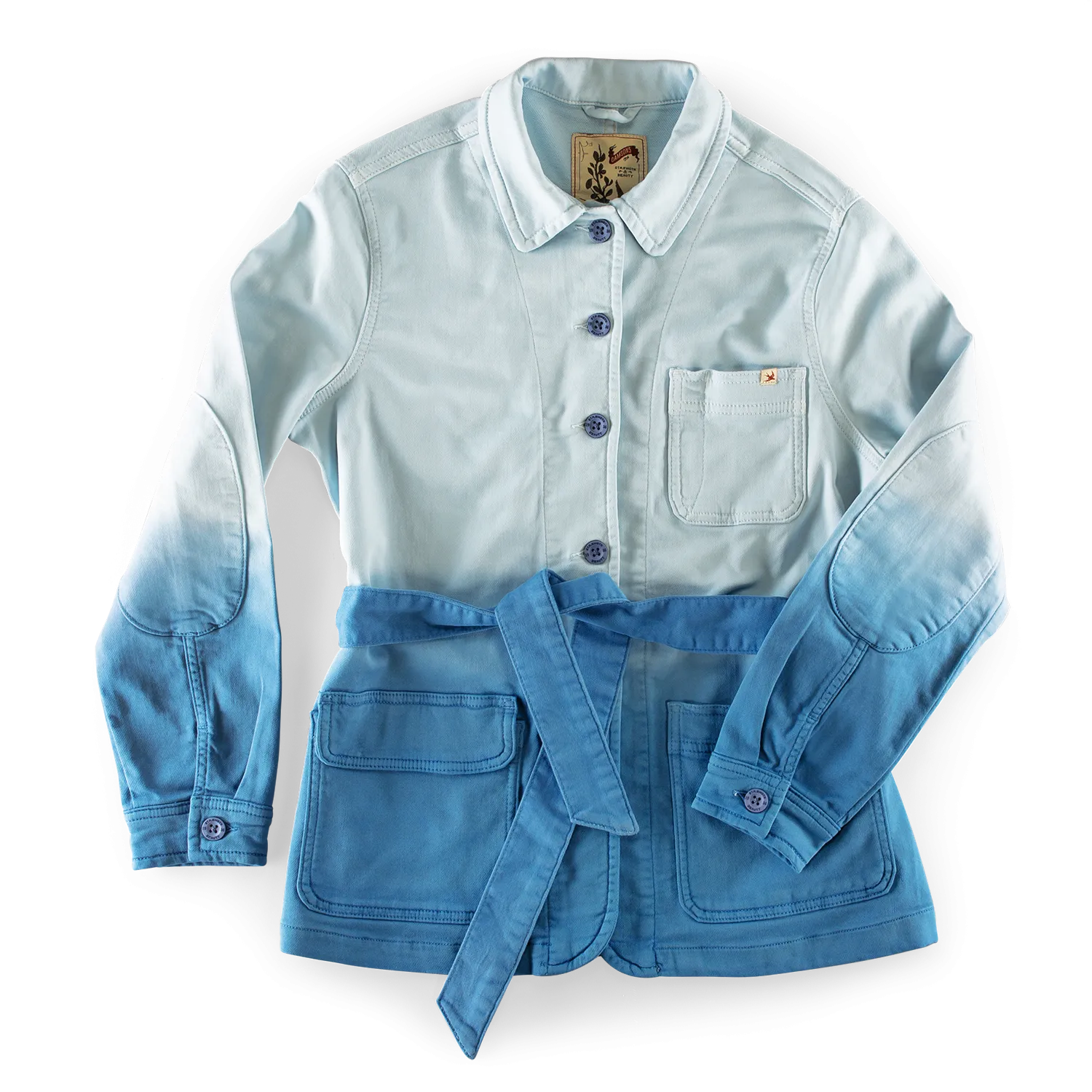 Damsons Chore Jacket Blue Ombré