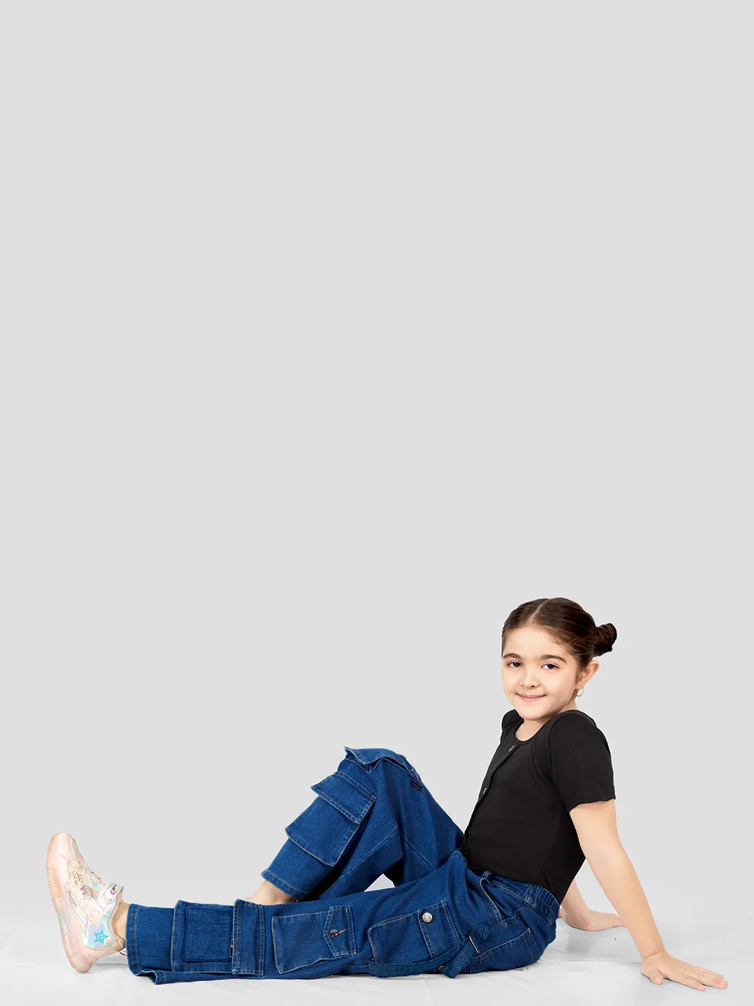 Denim Ten Pockets Cargo for Girls & Boys