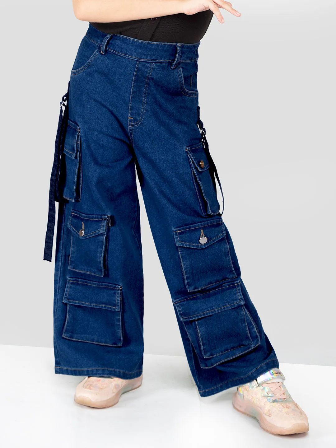 Denim Ten Pockets Cargo for Girls & Boys
