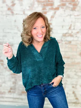 Dolly Chenille V-Neck Pullover - FINAL SALE