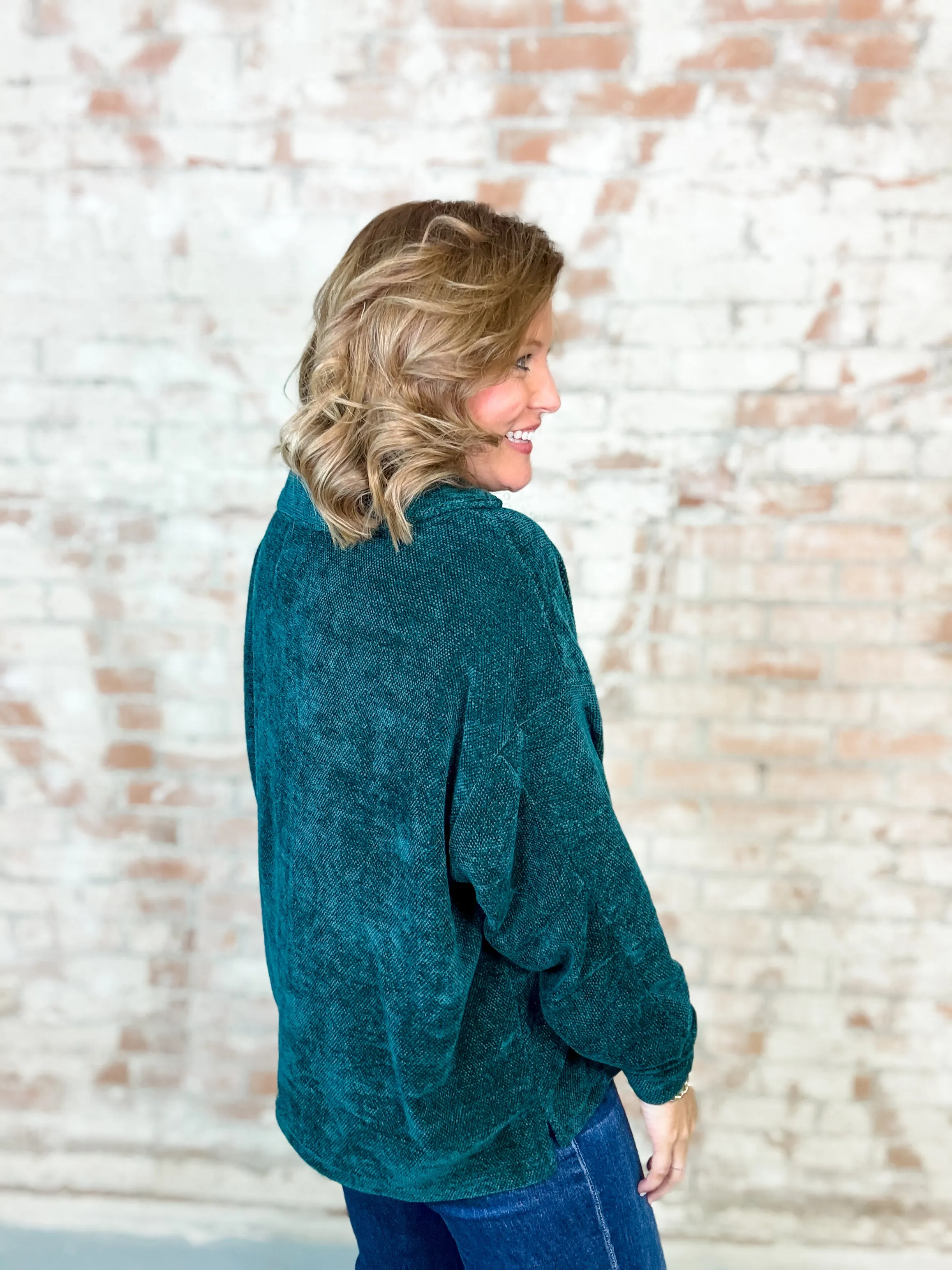 Dolly Chenille V-Neck Pullover - FINAL SALE