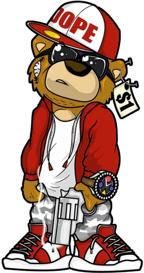 Dope Teddy Bear DTF Transfers