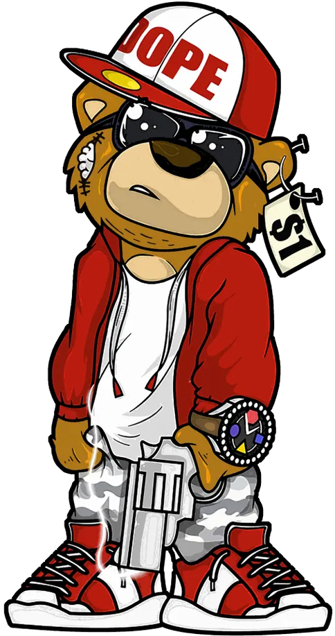 Dope Teddy Bear DTF Transfers